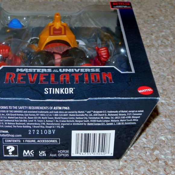 2021 Mattel Masters of the Universe Revelation 7" Masterverse Stinkor MIB New - Picture 8 of 10